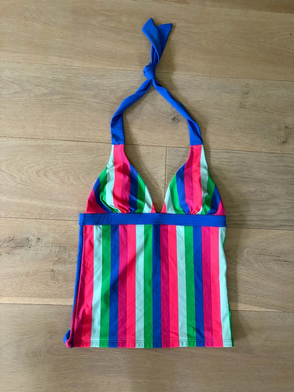 Boden striped tankini swim halter top - size 6